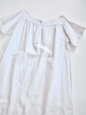 France antique linen dress