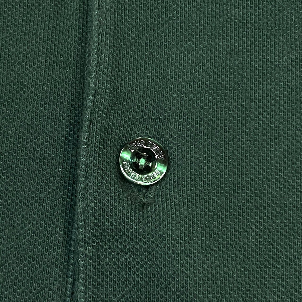 トルコ製 FRED PERRY フレッドペリー 無地 長袖ポロシャツ メンズXL