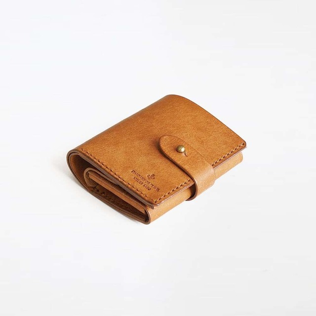 ベルトタイプ 二つ折り財布【ブラウン】（セミオーダー品）