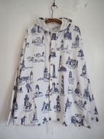 1990’s USA MICHIGAN RAG Co. Lighthouse Print Hooded Jacket／XL？