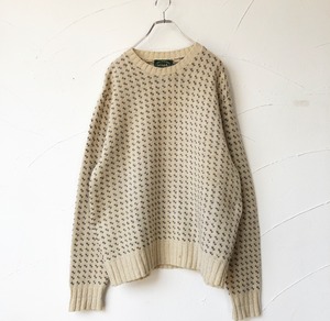 Design knit / 古着 柄ニット