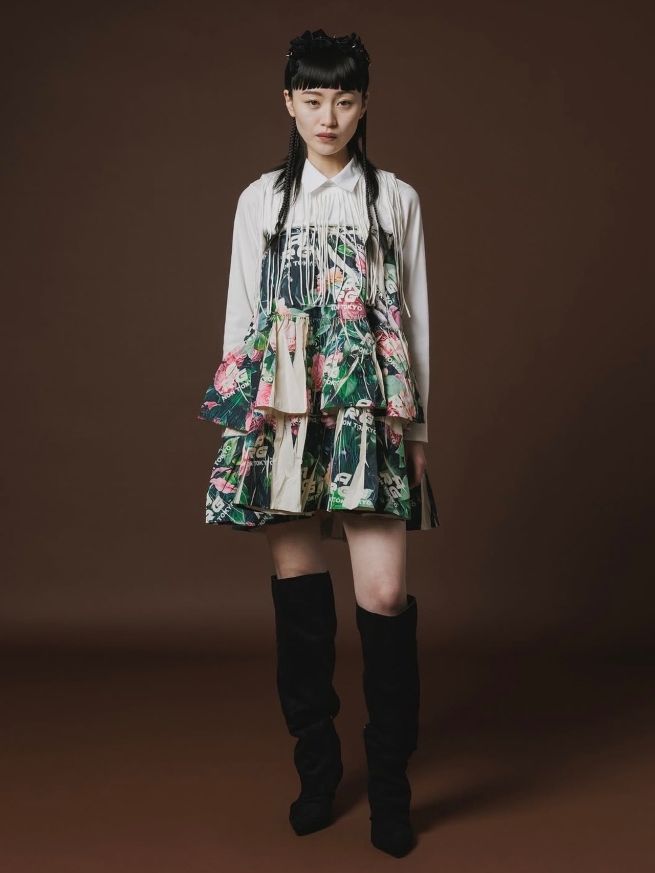 【26AW】NONTOKYO ノントーキョー / スカート / DIRECT PRINT RIB GATHER SKIRT - 3
