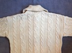 Dead Stock ENGLAND製 Aran Knit Cardigan 