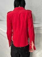 "SUPER LOVERS" Velour Cross Shirts