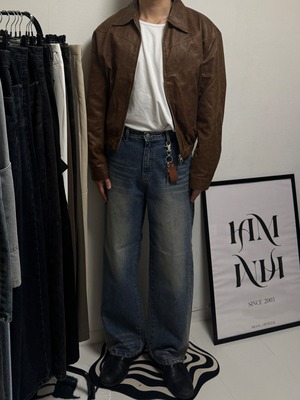 Ray Washed Light  Bomber Jacket (4color)