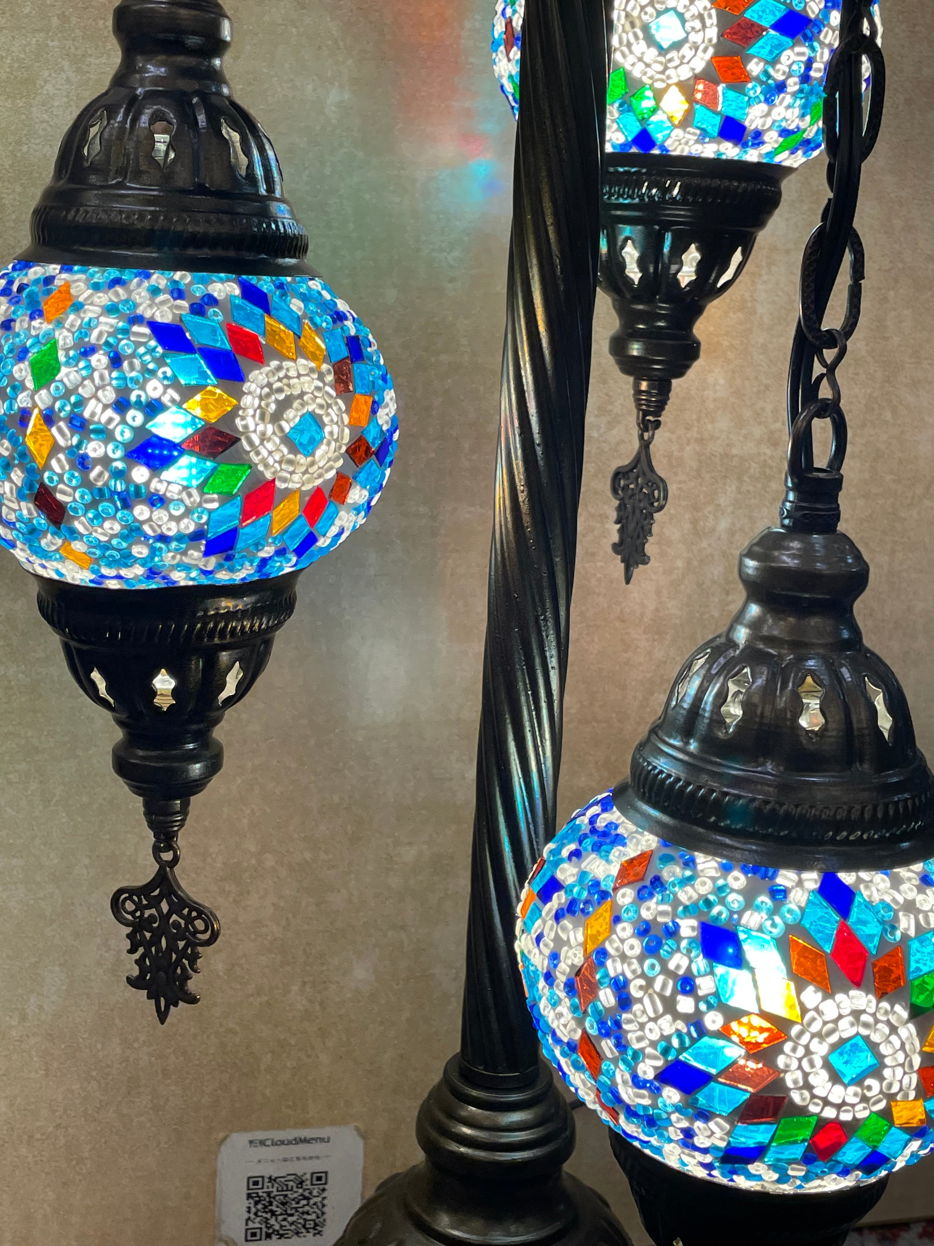 NEW NEW NEW!!!】トルコモザイクランプ 3連スタンド | zakurotokyo