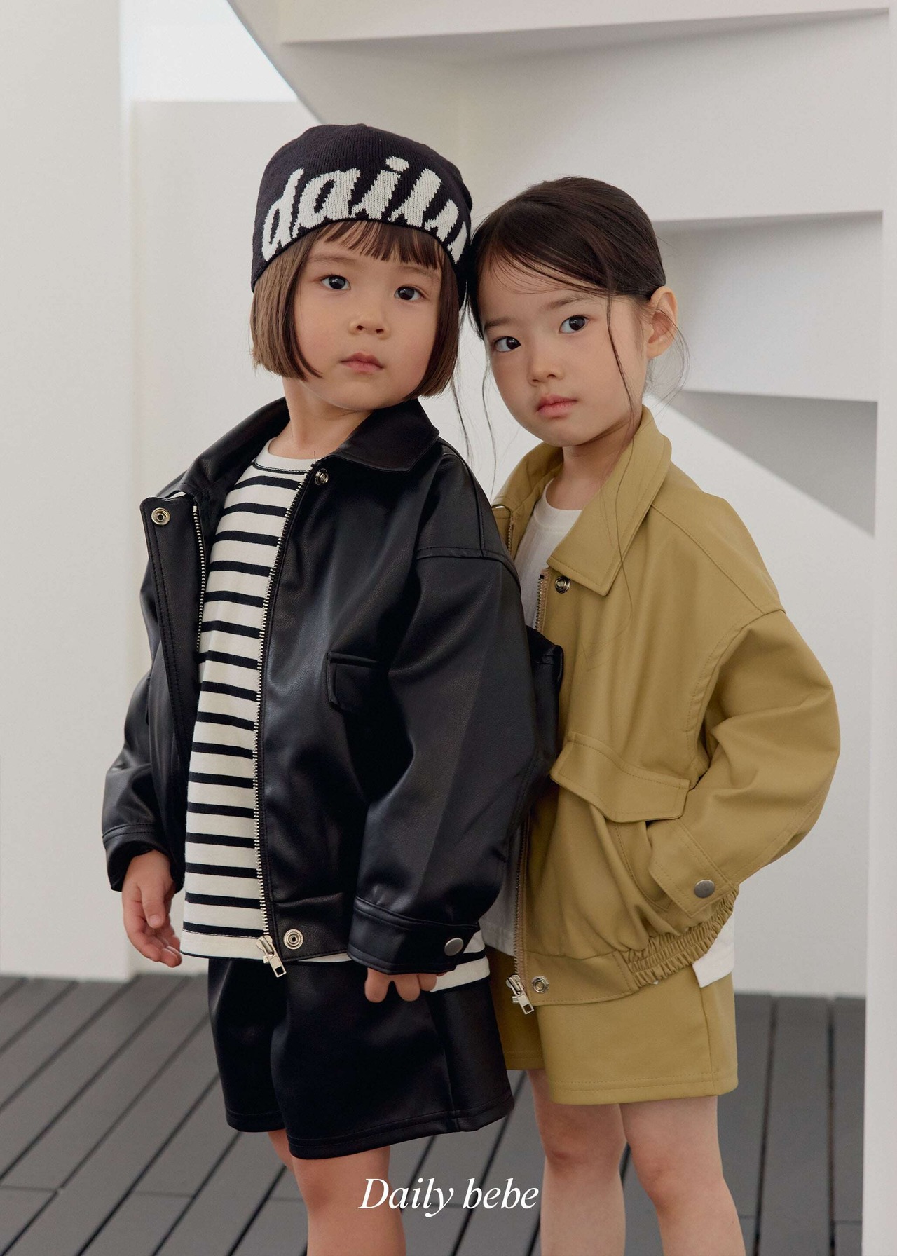 【取寄】Dailybebe フェイクレザーショートパンツ｜秋服｜韓国子供服｜26/AT