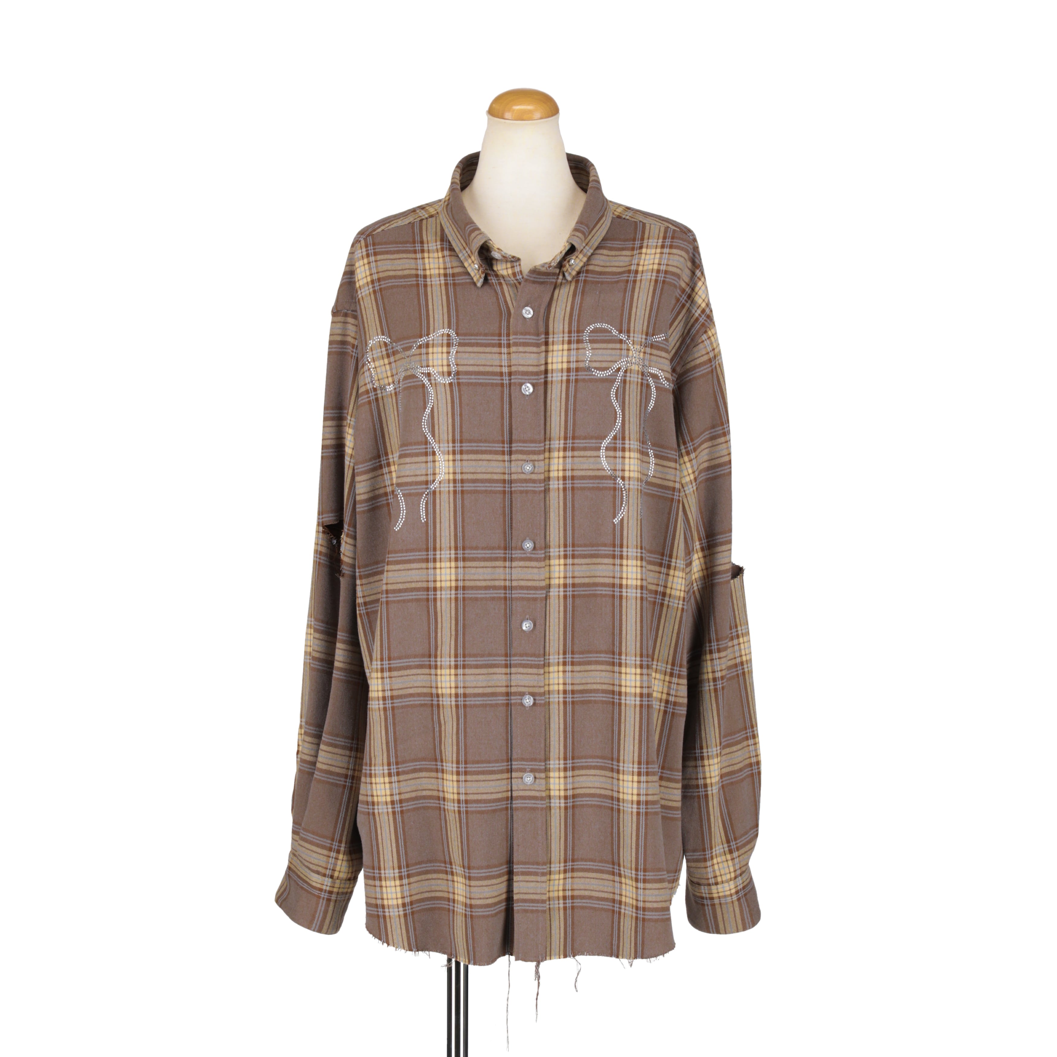 ビッグリボンストーンシャツ BROWN | HEIHEI