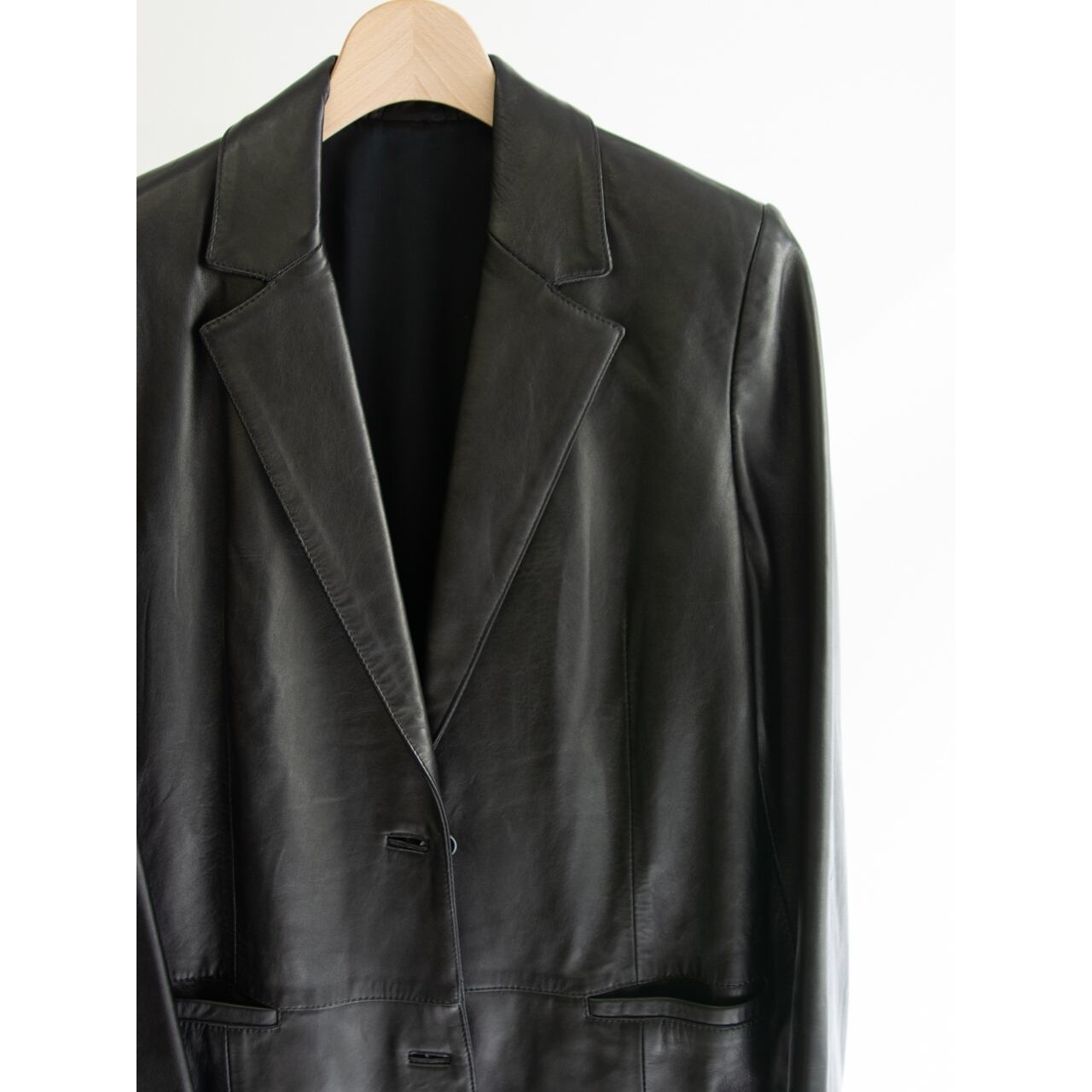 【Savoy 68】Made in Italy Leather Single Jacket(イタリア製 レザージャケット 羊革)