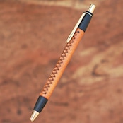 革軸ペン【ヌメ革 オレンジ】