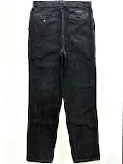 Wrangler "BLACK" DENIM SLACKS MADE IN USA Size W32L34→W33L33.5