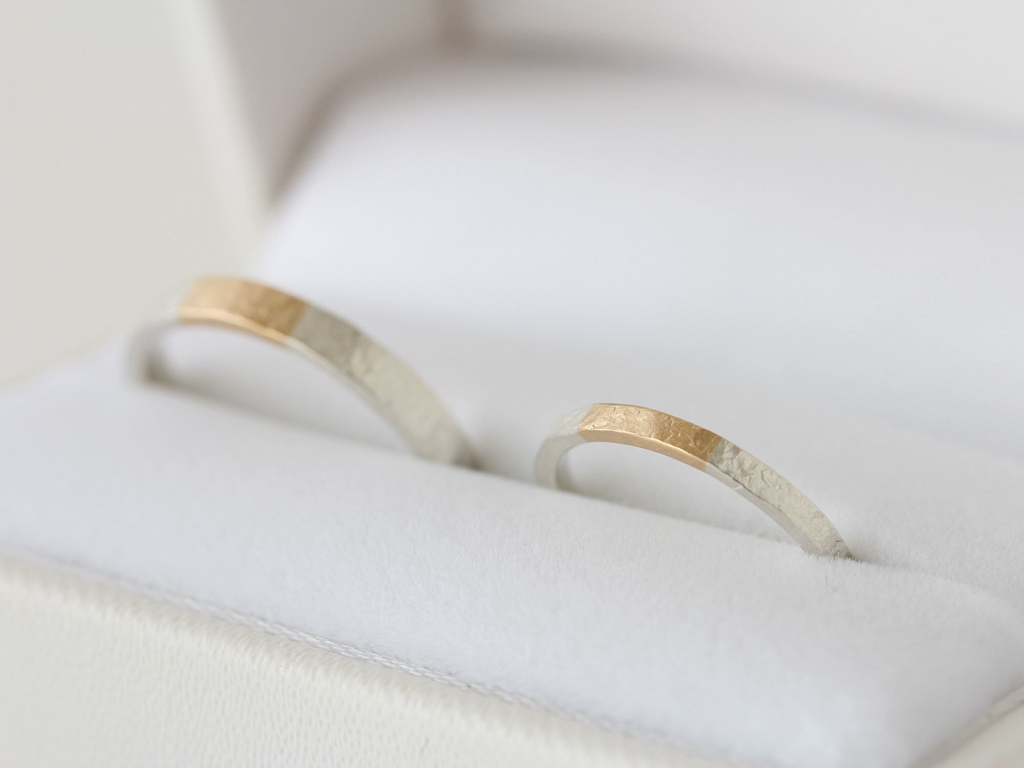 K18YG×silver950/ratio texture ring | niruc K18YG×silver950/ratio texture ring | niruc