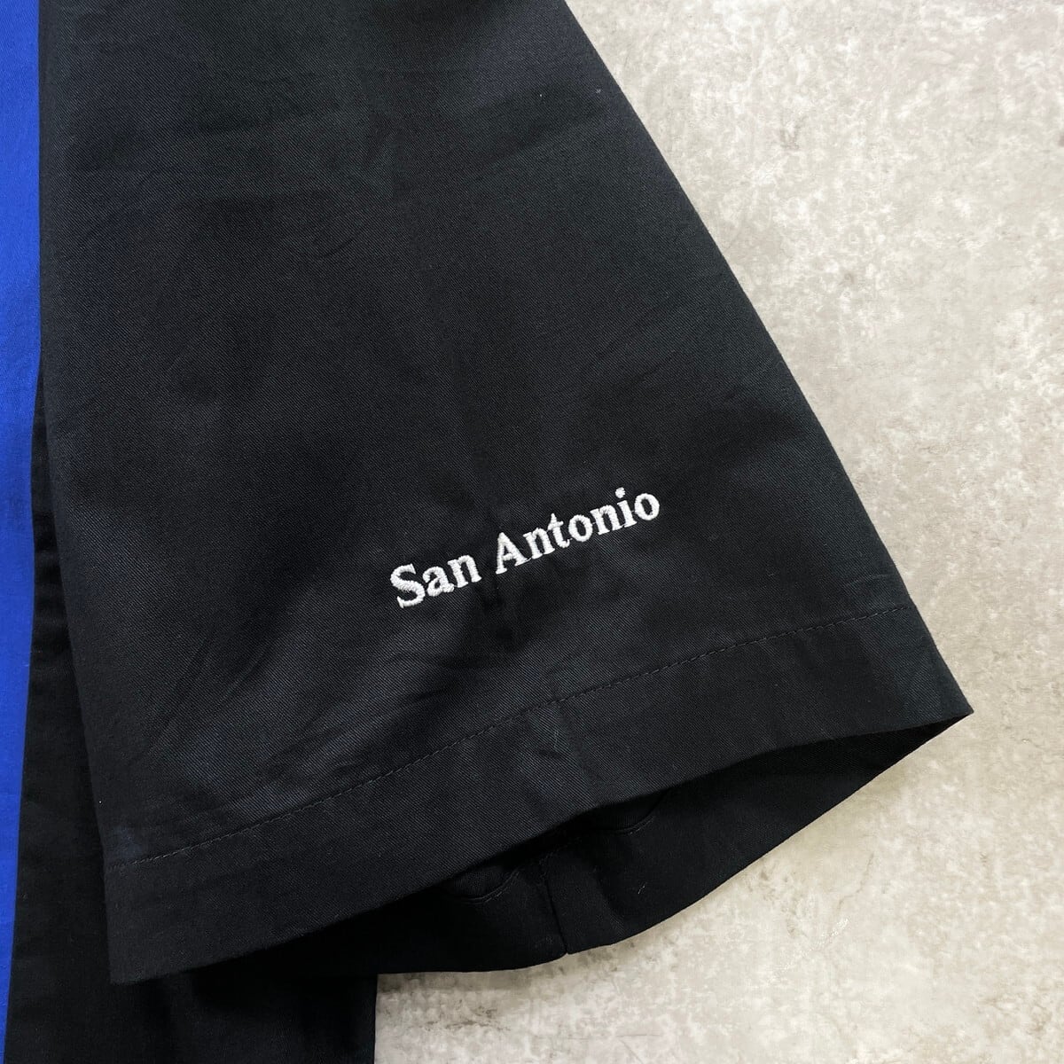 PORT AUTHORITY ツートンカラー 開襟 ボウリングシャツ メンズM 古着