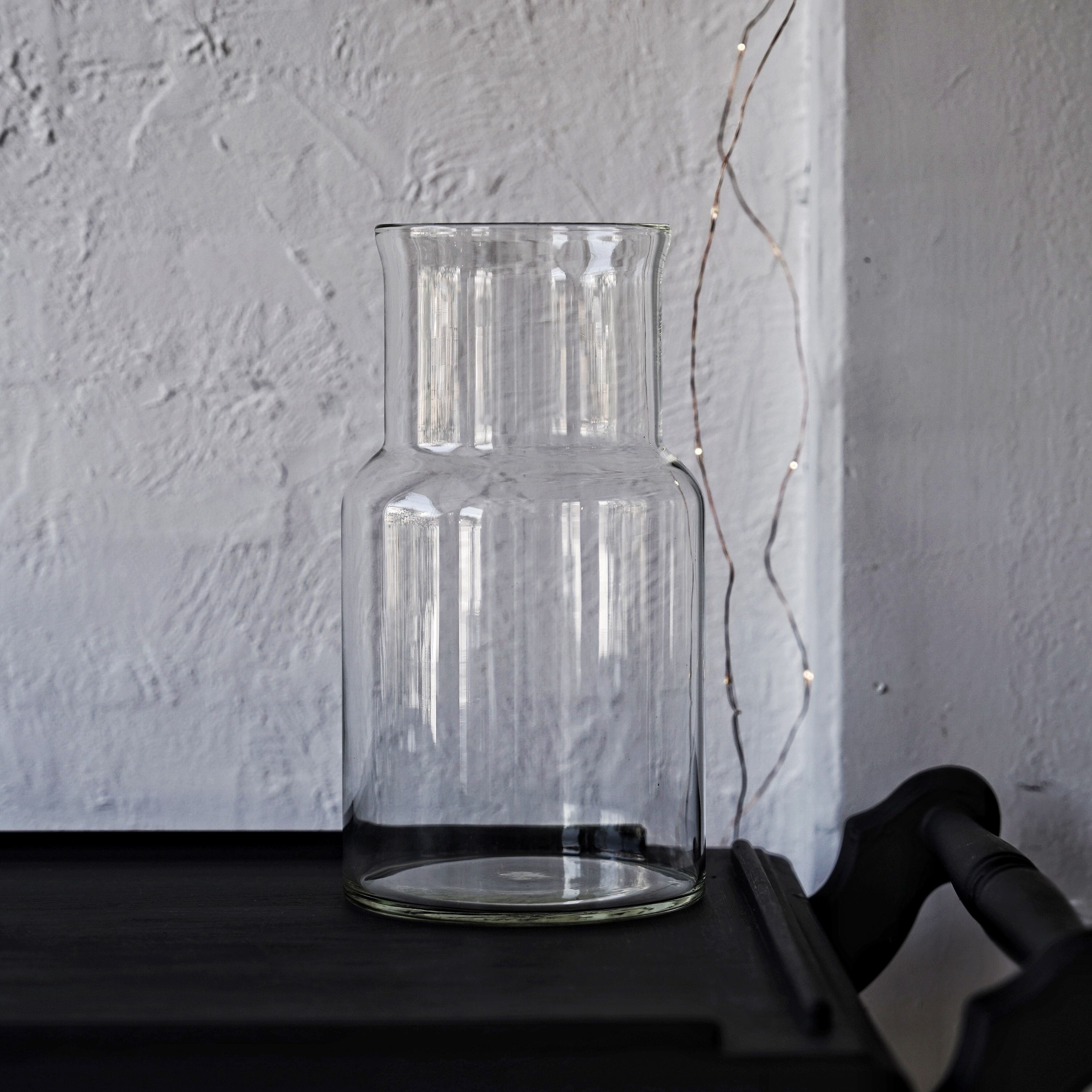 ベトナム製リサイクルガラスフラワーベース(H26cm)