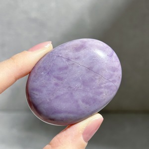 パープルジェイド パームストーン13Purpe Jade palm stone ◇天然石・鉱物・パワーストーン