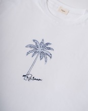 【#Re:room】PALM TREE EMBROIDERY T-SHIRT［REC920］
