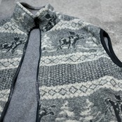 reversible fleece vest
