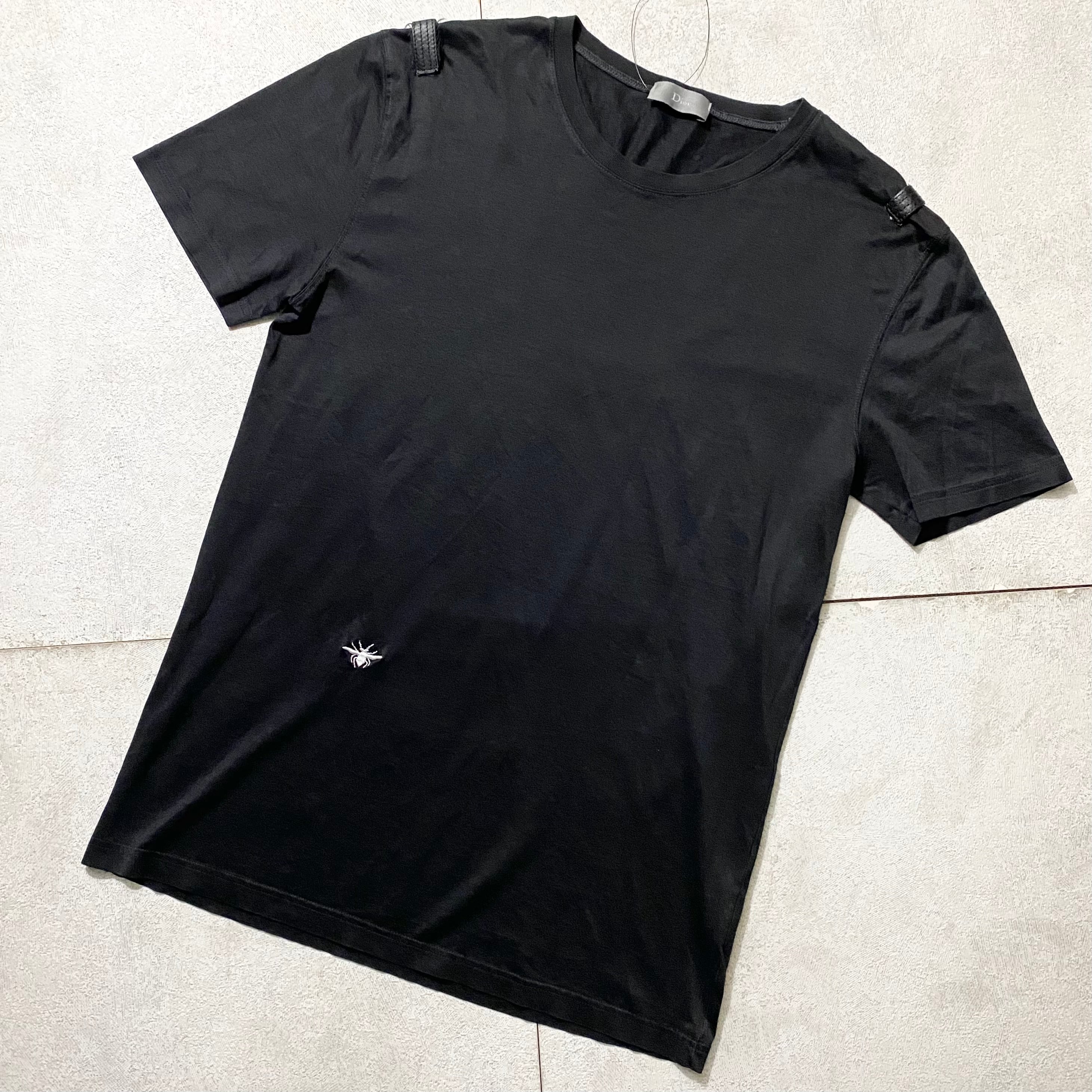 04SS DIOR HOMME leather switching tee “bee” | NOIR ONLINE