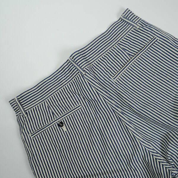 atlast butcher products ヒッコリーショーツ34 atlast butcher products ショーツ34ヒッコリーカラー atlast butcher