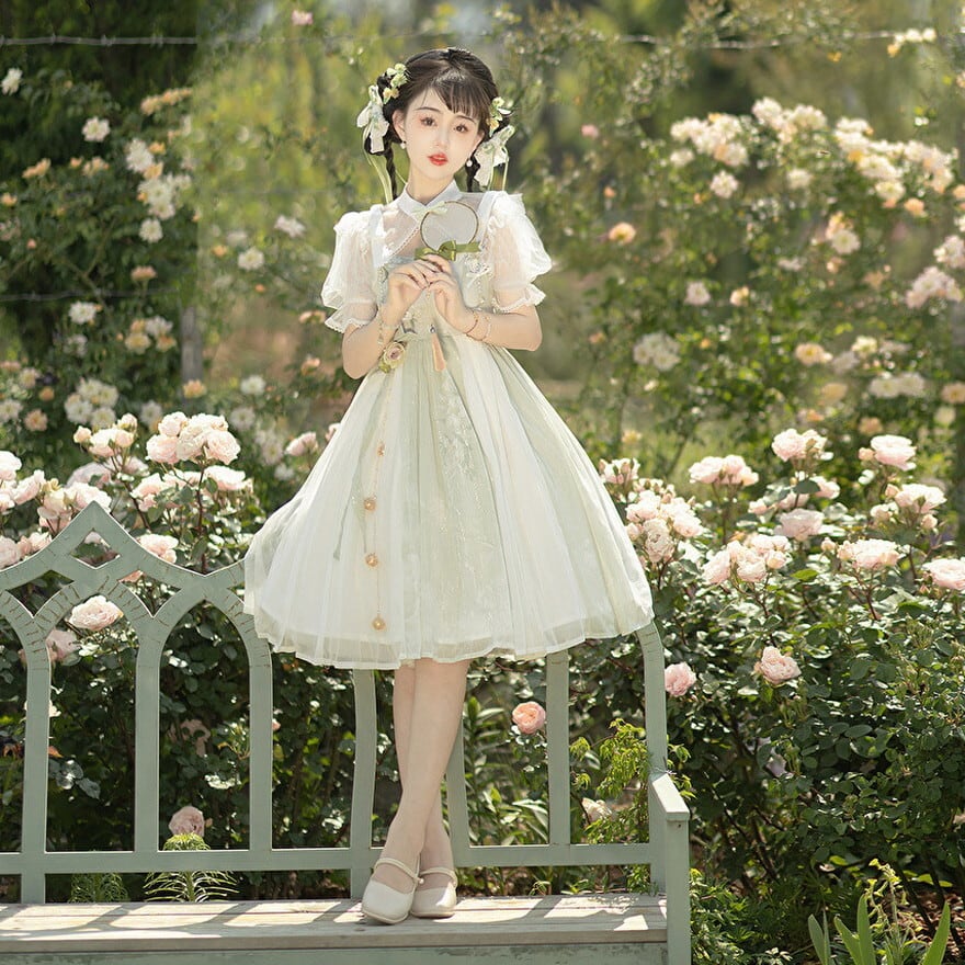 華ロリ 中華ロリータ チャイナ風 セットアップ ショール JSK