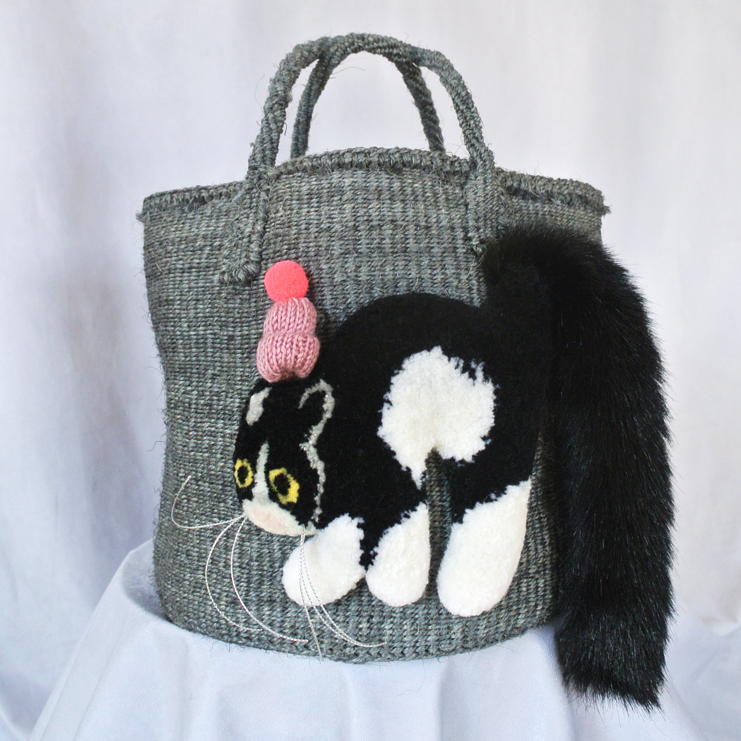 CAT IN DA HOUSE！　ショルダー　かごバッグ CAT IN DA HOUSE! ON LINE STORE