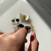 Lustre -ribbon flower-