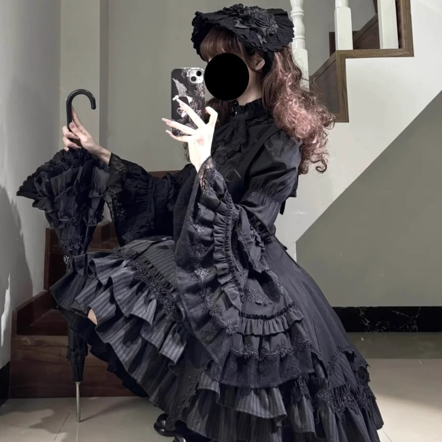 ♡2 PUTUMAYO 姫袖ブラウス　ネクタイ付き　ゴスロリ PUTUMAYO - ♡2 PUTUMAYO 姫袖ブラウス ネクタイ付き ゴスロリの通販
