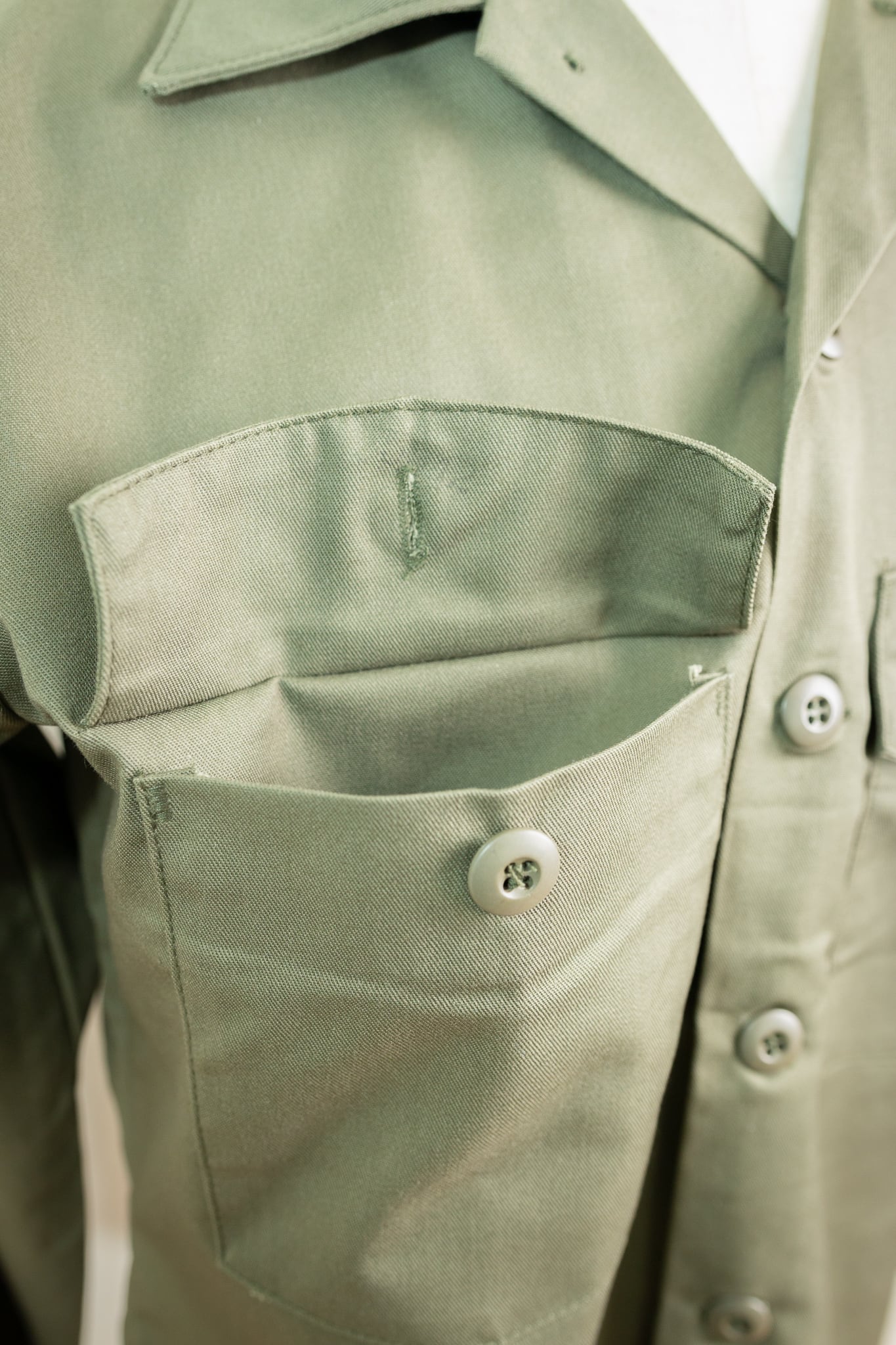 DEADSTOCK】U.S.Army OG-507 Utility Shirt 実物 アメリカ軍 OG-507 ...