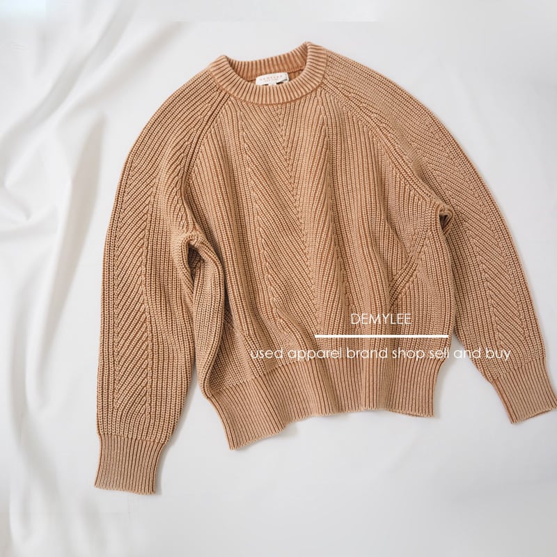 DEMYLEE デミリー 未使用 CHELSEA Sweater コットンニット ピンクベージュ XS