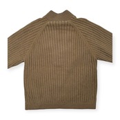 CROCODILE クロコダイル 裏地付き リブ ニット ジャケット ジップアップ サイズ M /メンズ/ベージュ系