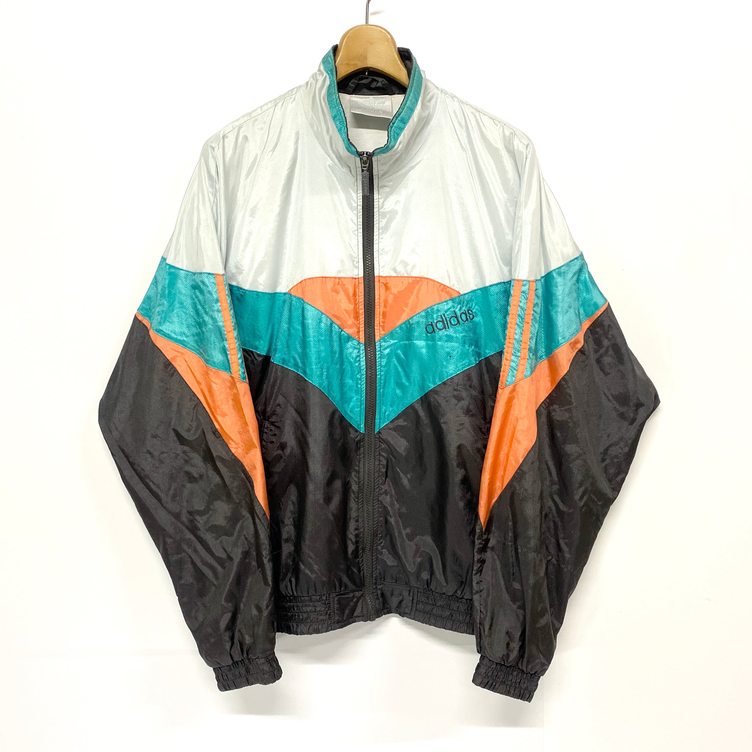 90's 銀タグ adidas ナイロンジャケット メンズXL