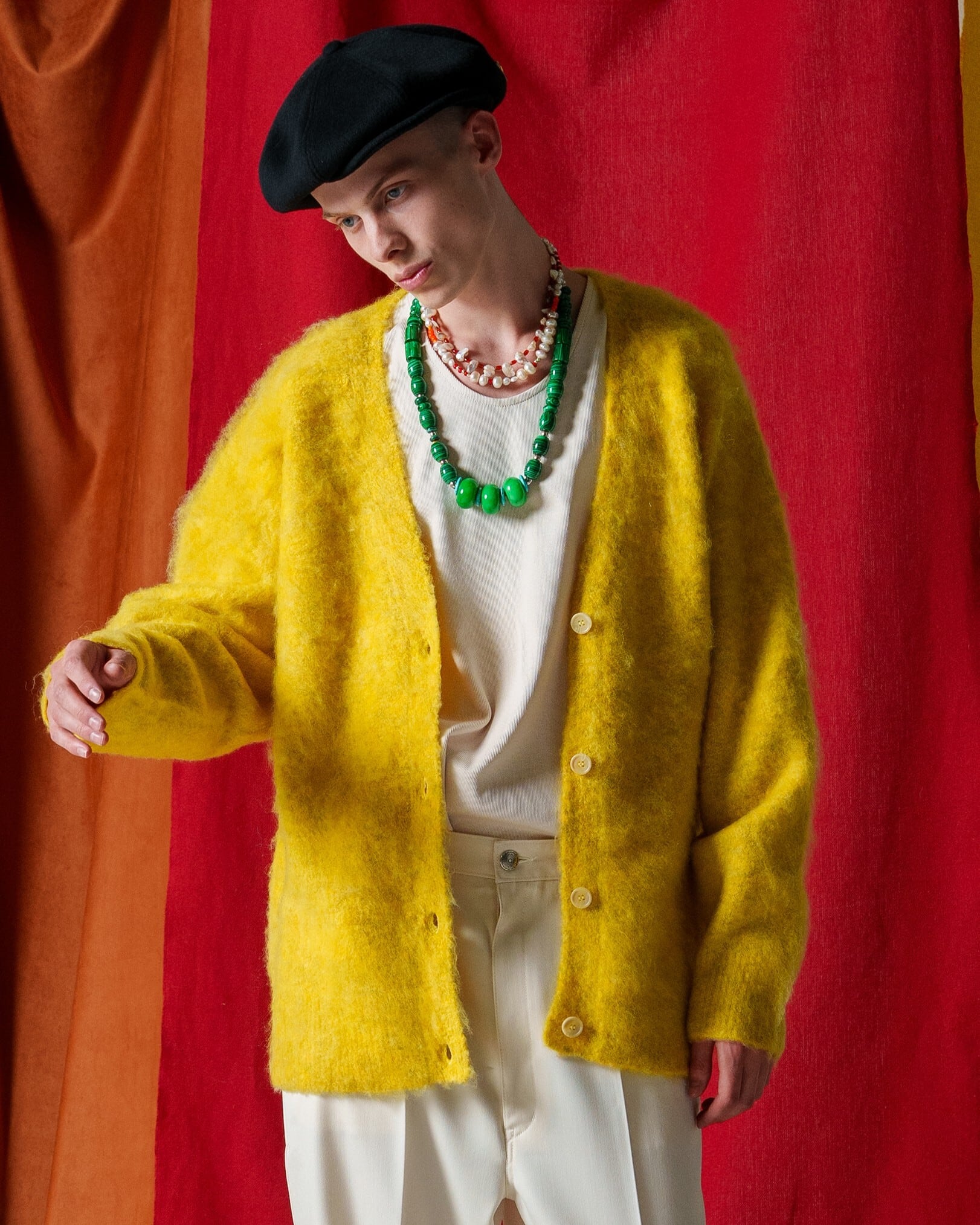 【キャンセル分】 Soft Light Knit Cardigan/Yellow