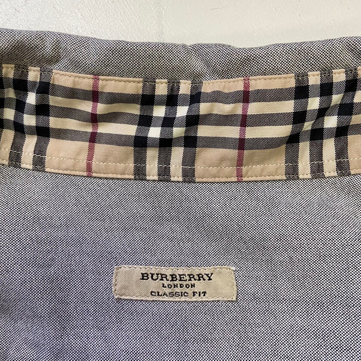BURBERRY LONDON バーバリー 長袖シャツ ボタンダウンシャツ メンズXL