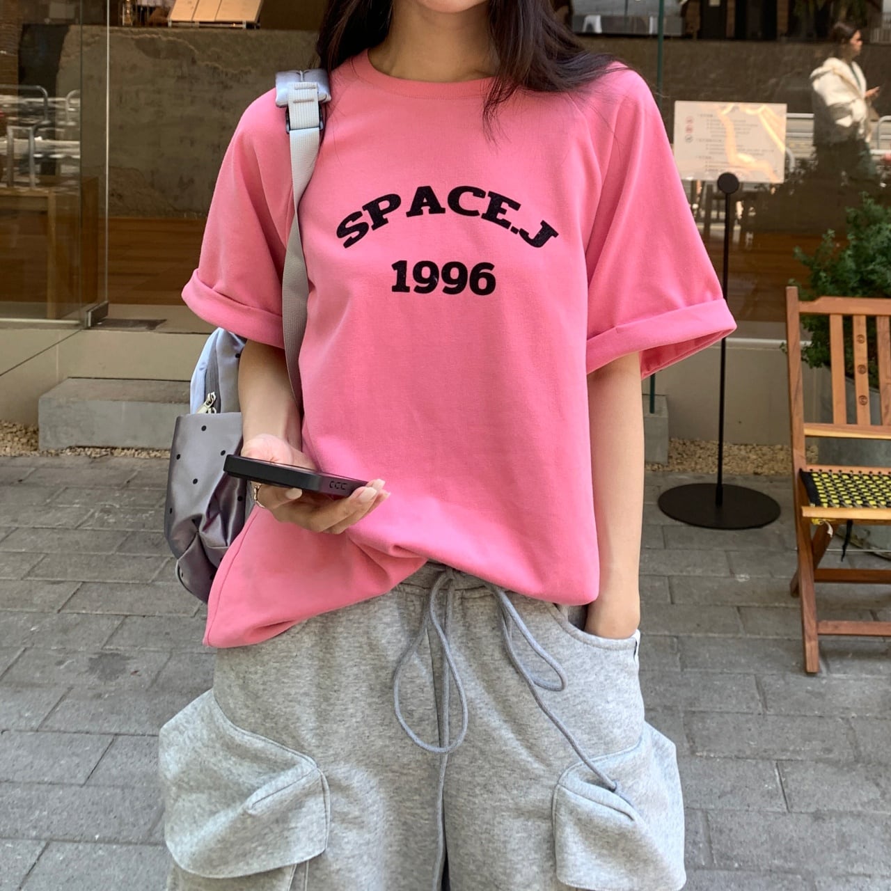 ラグランスリーブロゴプリントTシャツ A02273