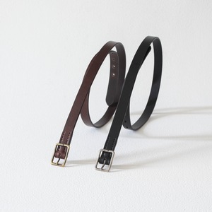 Dove & Olive｜ 細幅ベルト  Brown / Black