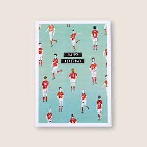 【グリーティングカード】Welsh Rugby Players Birthday Card