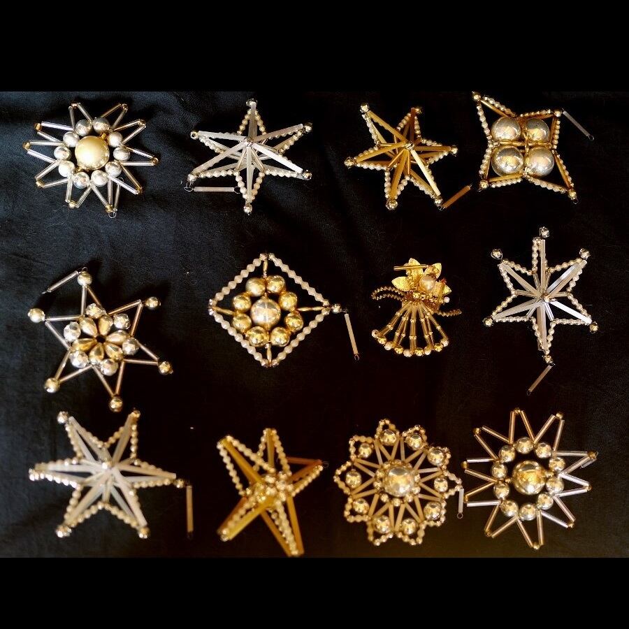 ガラスオーナメント12P Gablonz チェコ