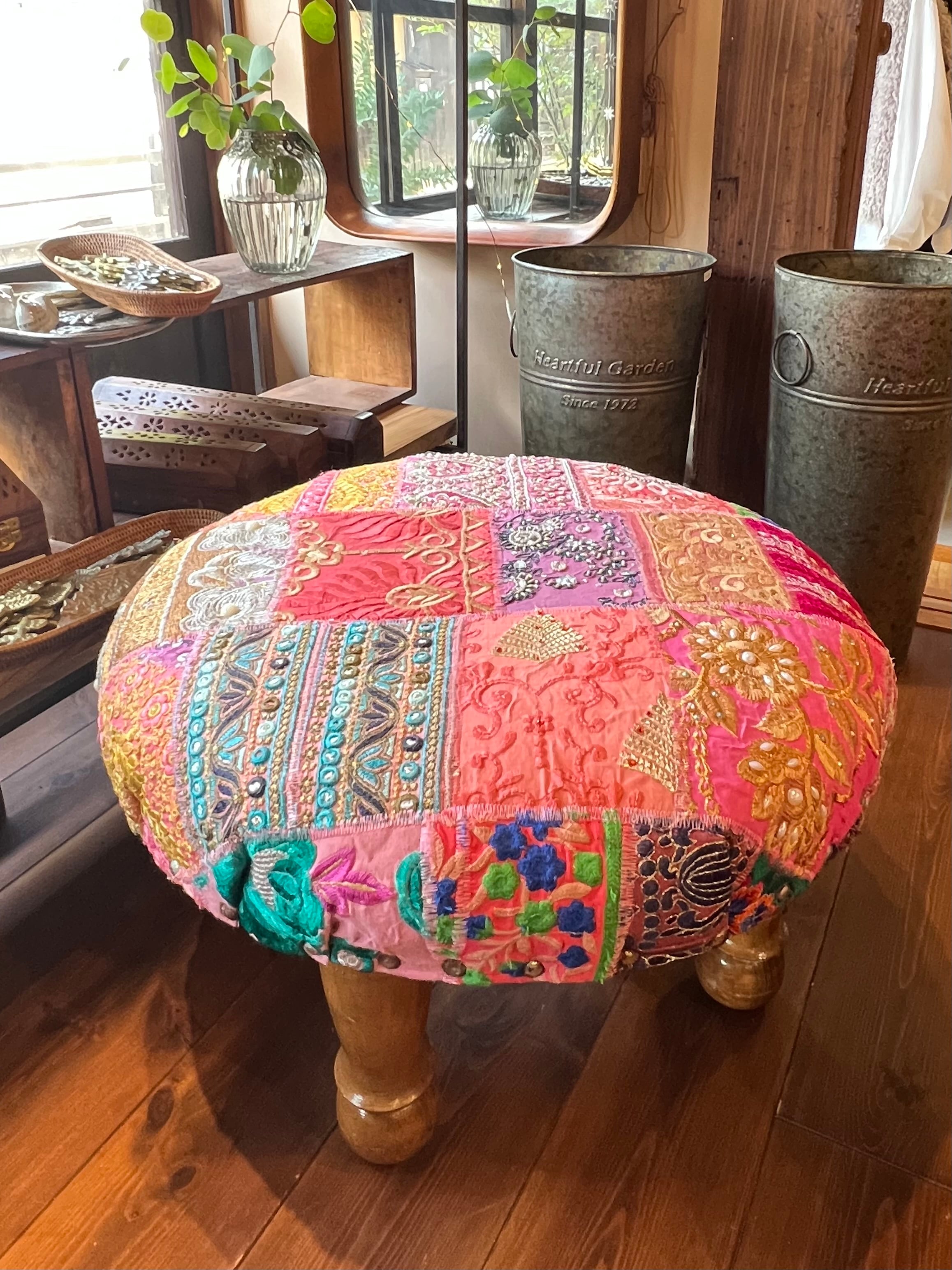 インドのパッチワークスツール PK1