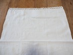 縁編みとイエロー花刺繍のマット(破れあり) 画像13