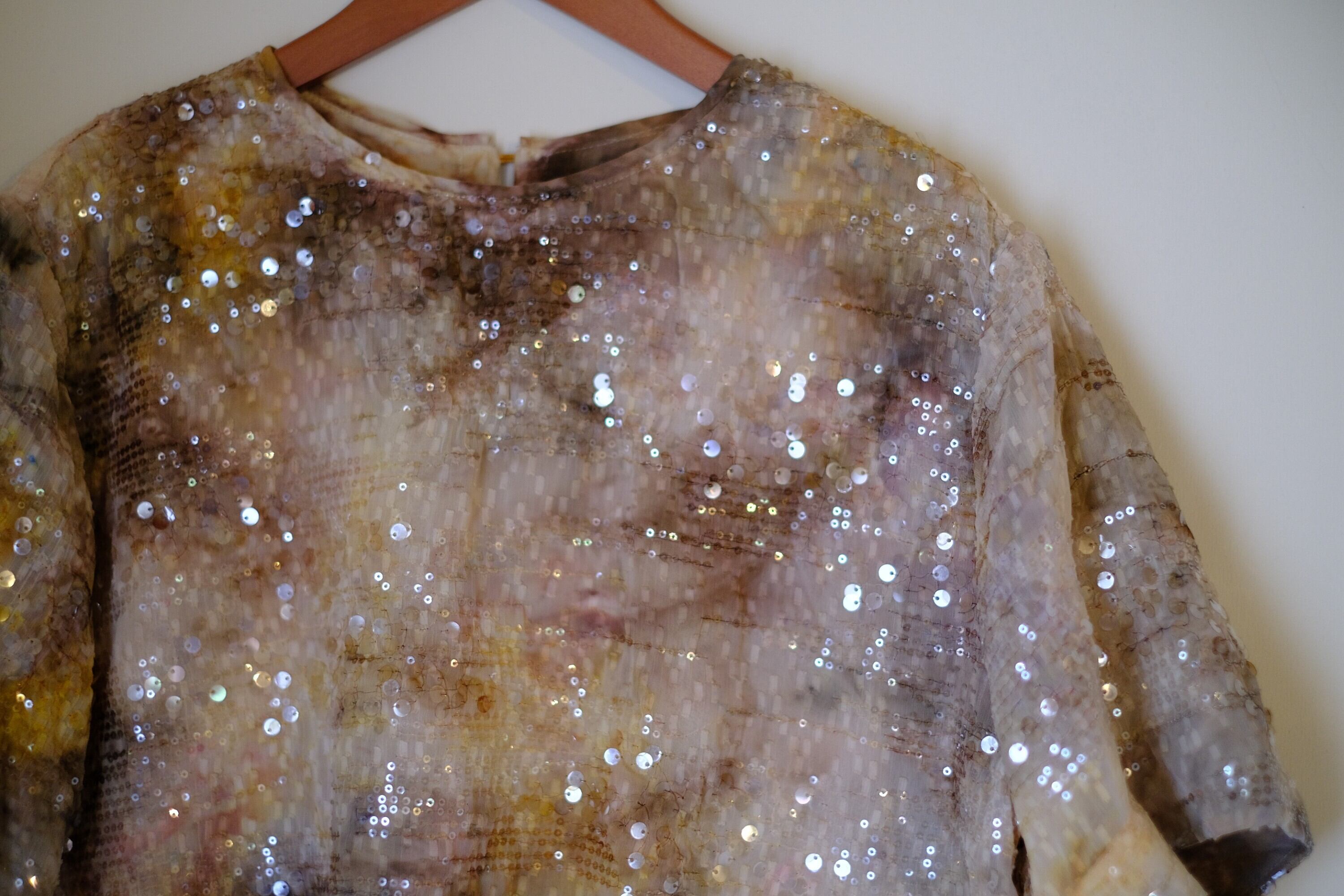 【remake】スパンコールトップス　u-0194