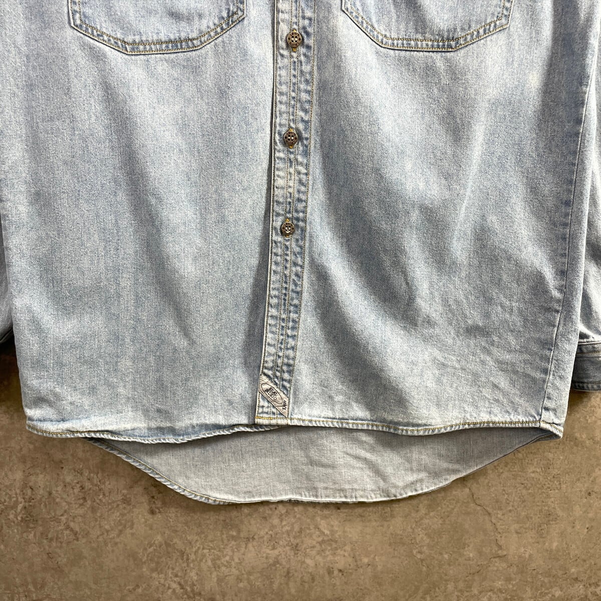 90年代 Levi's リーバイス 長袖 デニムシャツ メンズM相当 古着 90s