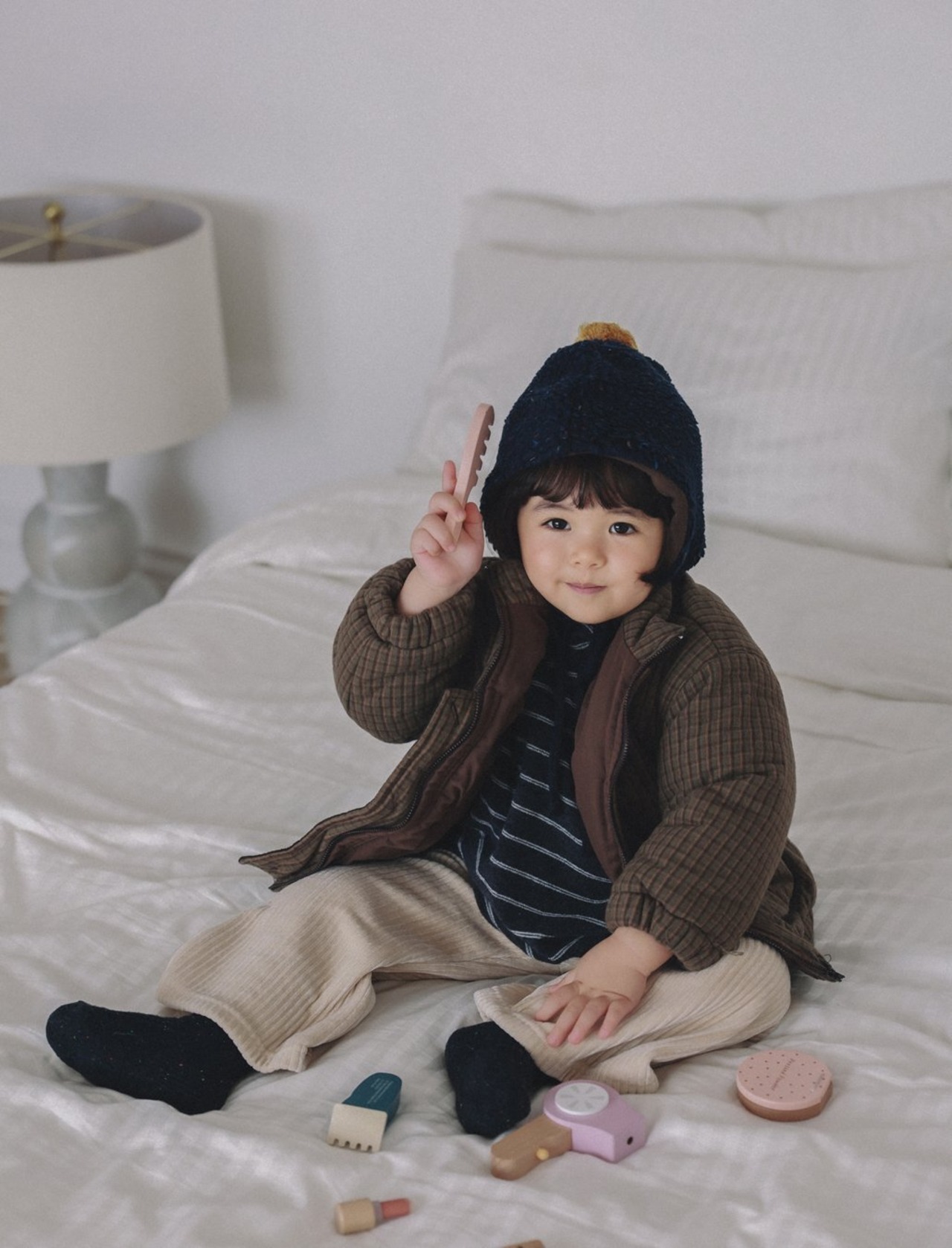 ONU［取寄］check padding jumper 26winter