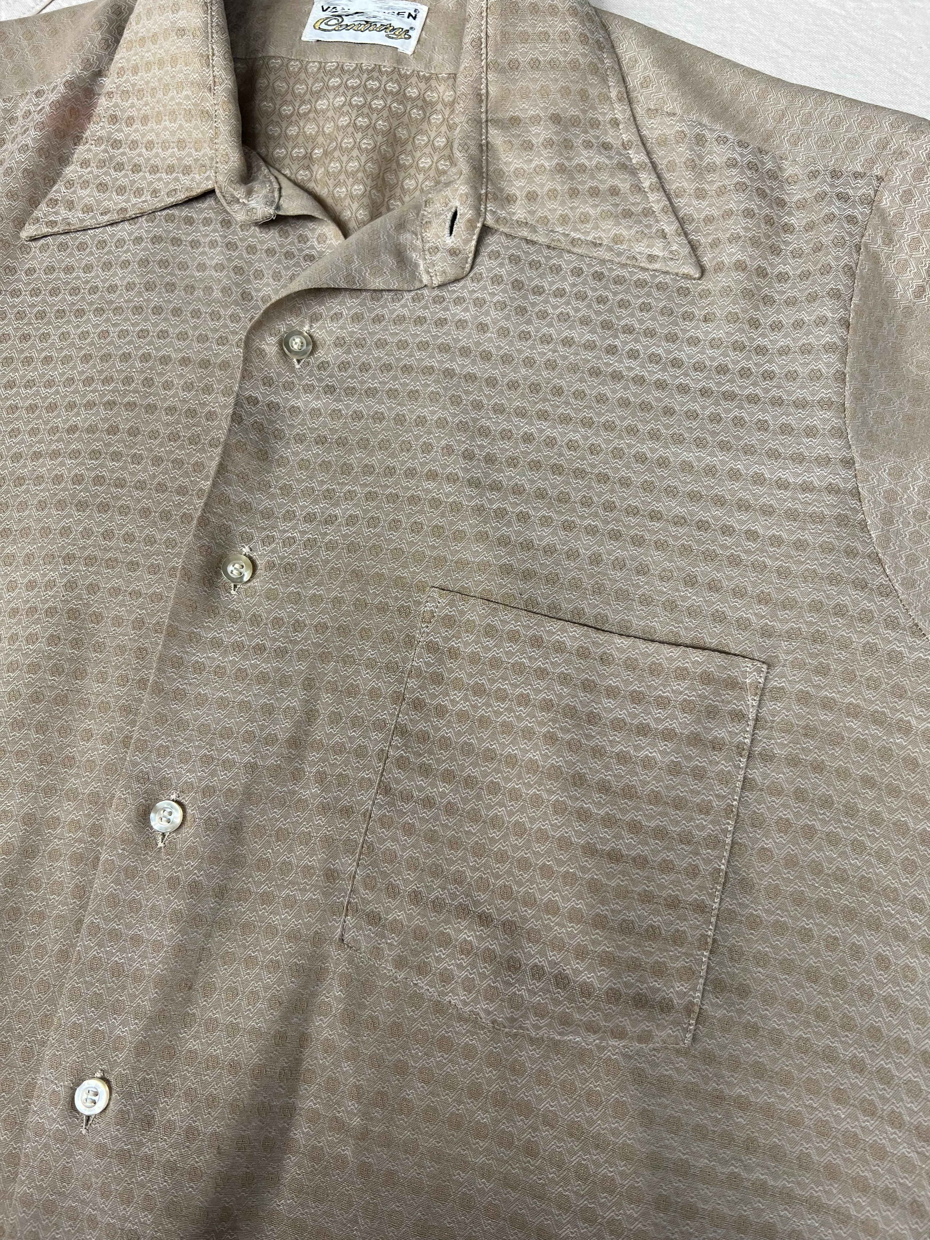 70s〜 VAN HEUSEN 半袖シャツ ポケット柄合わせオープンシャツ ヴィンテージvintage US古着 | kiTAILORd's  ～キテーラーズ～ powered by BASE