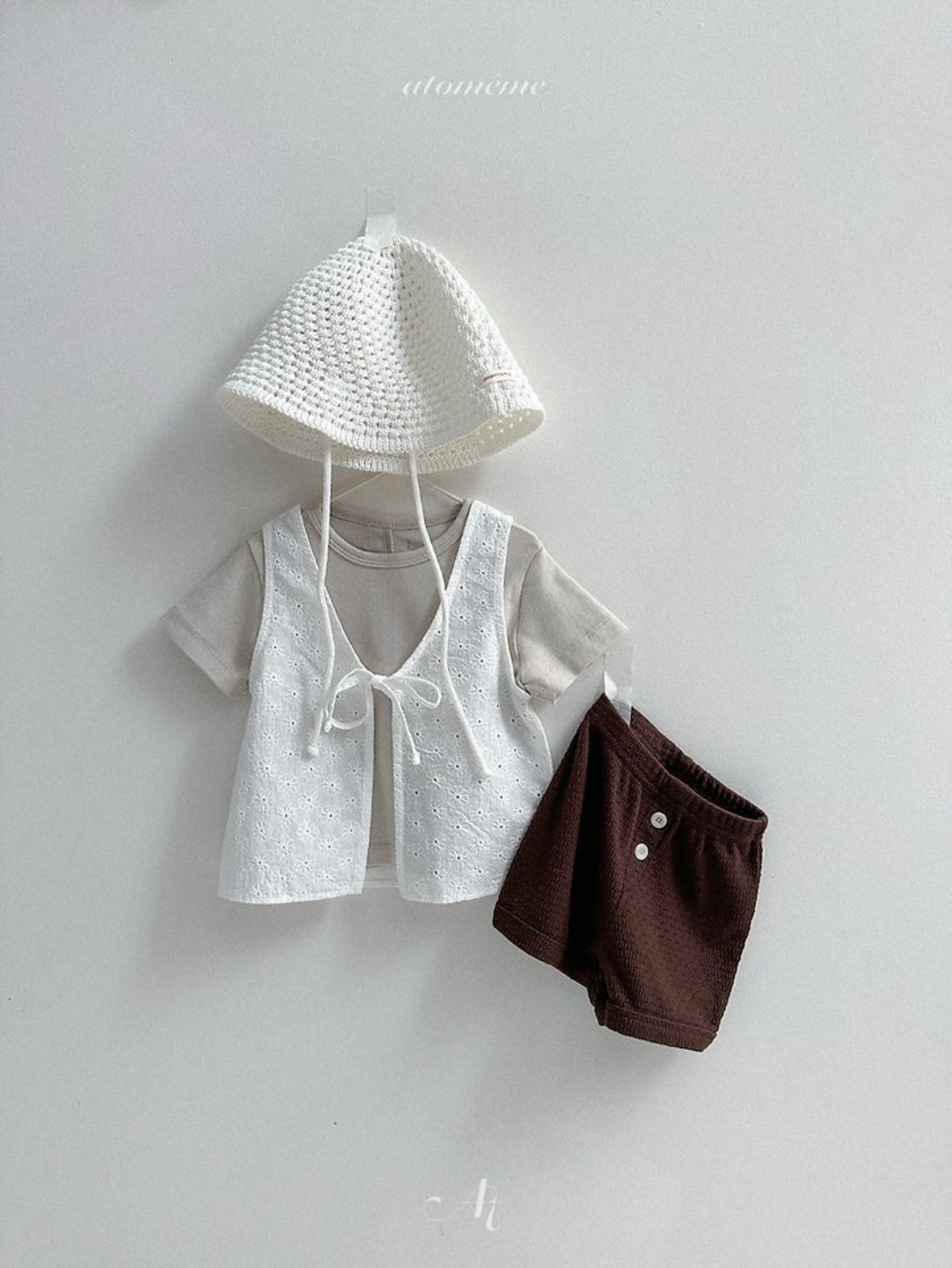 【取寄/韓国直送】atomeme 26/SM  ルルニットバケットハット｜帽子｜夏服｜韓国子供服