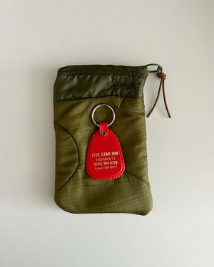 vintage key ring & sustainable pouch