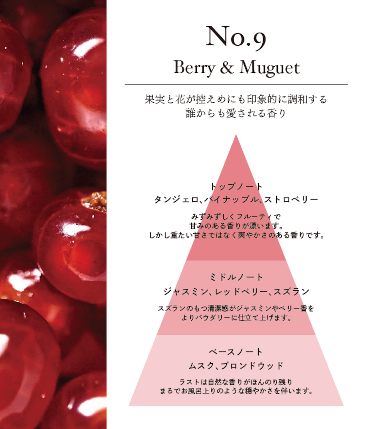 Nichic　Extrait de Parfum【No.9】Berry & Muguet　30mL