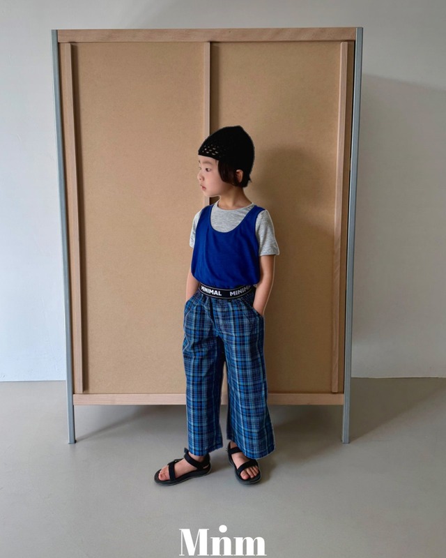 《送料無料》バンドチェックパンツ：Jr【MINIMAL】※お取り寄せ
