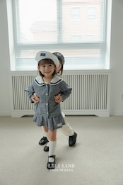 LALALAND 26/SS (Kids)Sailor pleated skirt