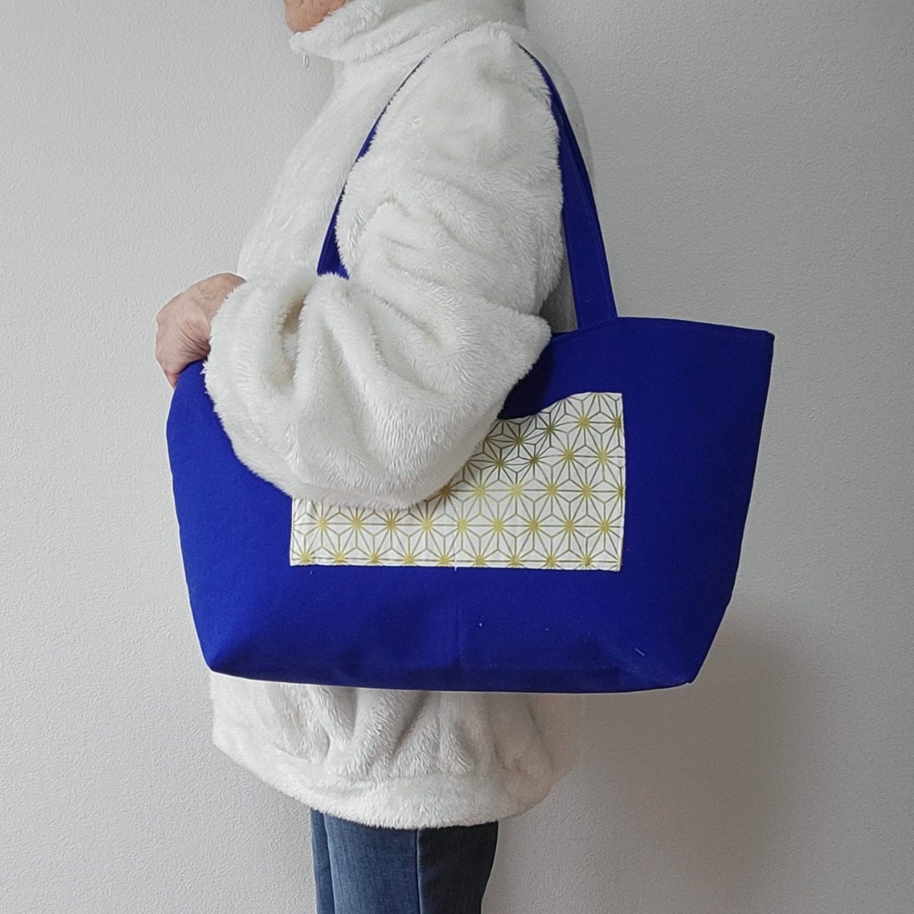 麻の葉ポケット(黄)×(青)の画像10