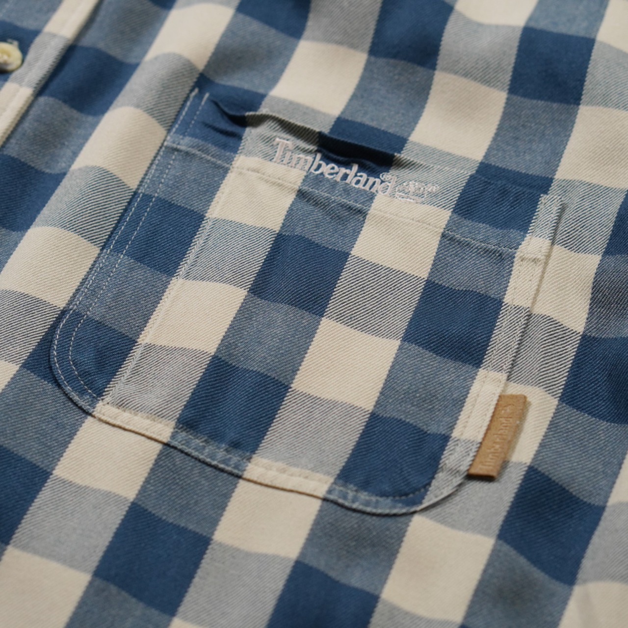 90s Timberland Buffalo plaid cotton shirt XL 古着 - 5